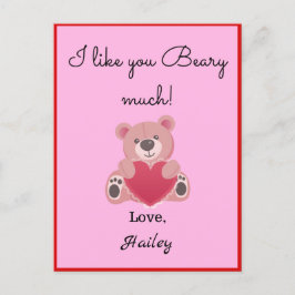 Ich mag, dass du viel Valentinstag bekommst Feiertagspostkarte