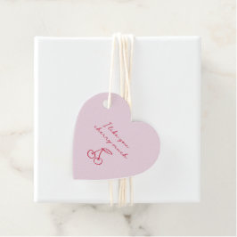 Ich mag, dass du viel Valentinstag kirschst Pink Geschenkanhänger