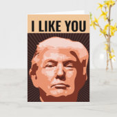 ICH MAG, DASS SIE TRUMP BIRTHDAY FUNNY CARD GEBEN KARTE (Gelbe Blume)
