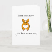 Ich mag dein Hintern Gesicht schön zu korgisch lus Karte (Vorderseite)