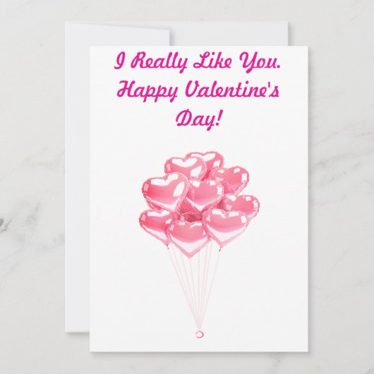 Ich mag deine Valentinenkarte Feiertagskarte (Vorderseite)