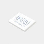 Ich mag deinen Text ganz einfach Personalisiert Post-it Klebezettel (angewinkelt)