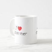 Ich mag deinen Text-Mug Kaffeetasse (Vorderseite Links)