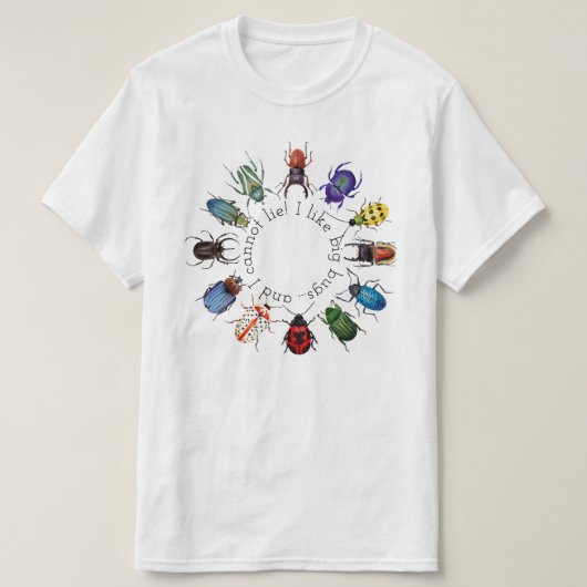Ich mag den T - Shirt des Big Bugs-Käfer-Kreises (Design vorne)