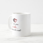 Ich mag dich A Latte | Promposal Foto Kaffeetasse (Vorderseite Links)