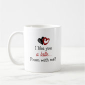 Ich mag dich A Latte | Promposal Foto Kaffeetasse (Links)