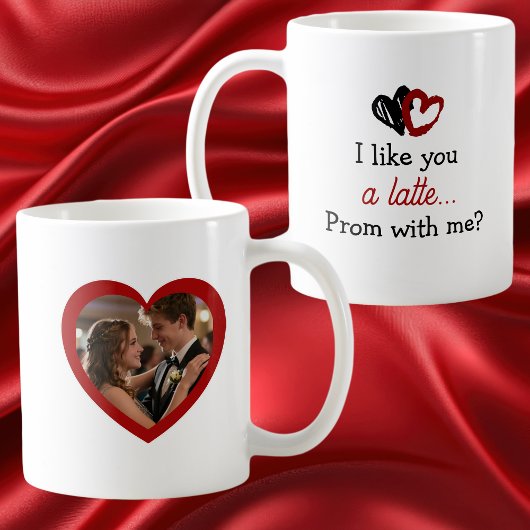 Ich mag dich A Latte | Promposal Foto Kaffeetasse