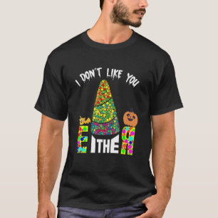 Ich mag dich auch nicht Lustiger Halloween-Karotte T-Shirt
