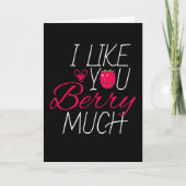 Ich mag dich Berry Much Fruchtsäfte Himbeere Karte (Vorderseite)