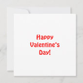 Ich mag dich einen letzten glücklichen Valentinsta Karte (Rückseite)