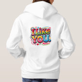 Ich mag dich hoodie (Rückseite)