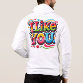 Ich mag dich hoodie (Rückseite)