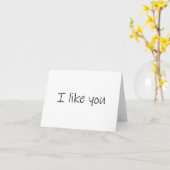 Ich mag dich karte (Gelbe Blume)