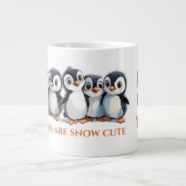 Ich mag dich, Pinguine Lover Geschenk, Jumbo-Tasse