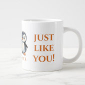 Ich mag dich, Pinguine Lover Geschenk, Jumbo-Tasse (Rechts)