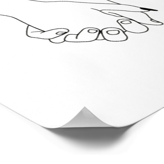 Ich mag dich poster (Ecke)