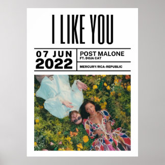 Ich mag dich Poster - PostMalone