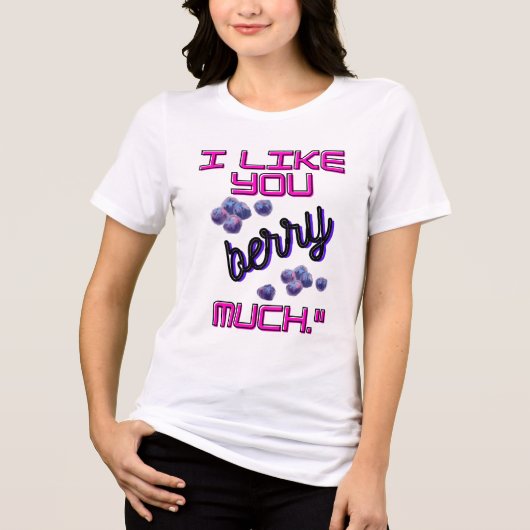 ICH MAG DICH SEHR Tri-Blend SHIRT (Vorderseite)