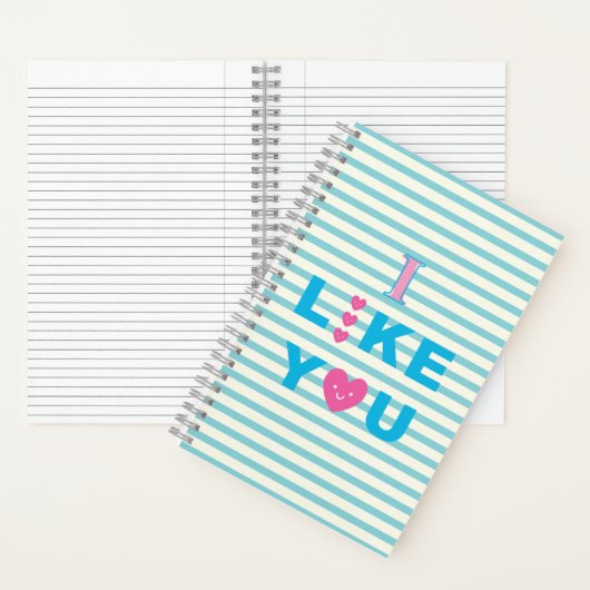 ICH MAG DICH SpiralNotebook Notizblock (Innen)