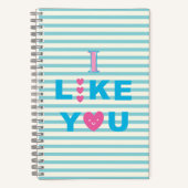 ICH MAG DICH SpiralNotebook Notizblock (Vorderseite)