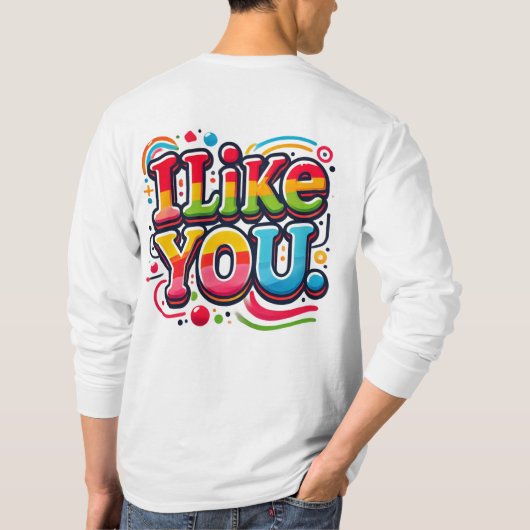 Ich mag dich T-Shirt (Rückseite)