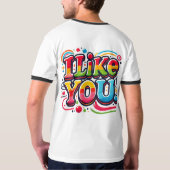 Ich mag dich T-Shirt (Rückseite)