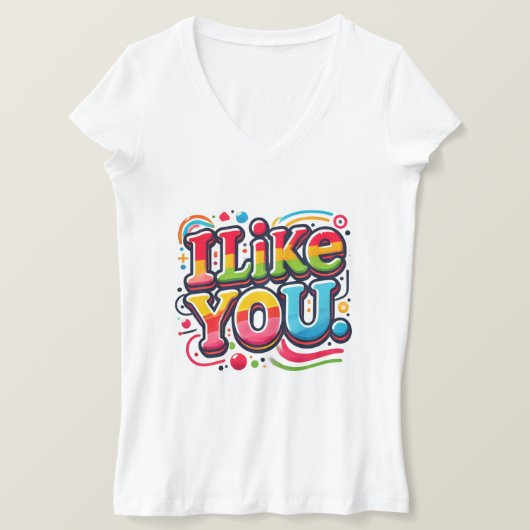 Ich mag dich T-Shirt (Design vorne)