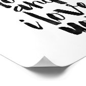 Ich mag dich und ich Liebe dich Poster (Ecke)