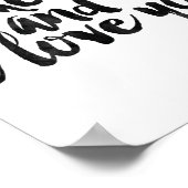 Ich mag dich und ich Liebe dich Poster (Ecke)