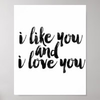 Ich mag dich und ich Liebe dich