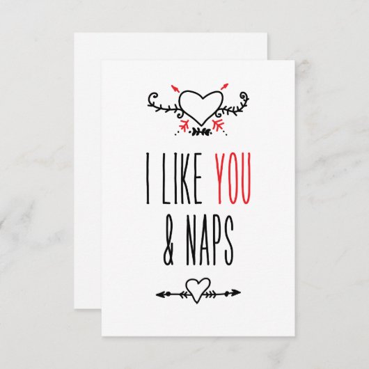 Ich mag dich und Nickerchen | Zollmsg (Vorne/Hinten)