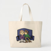 Ich mag dich Valentine Jumbo Stoffbeutel (Vorne)