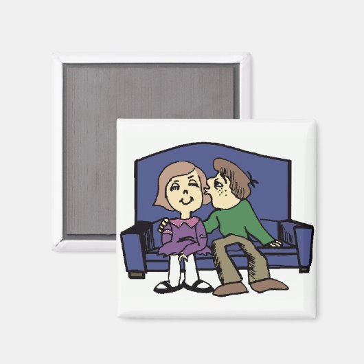 Ich mag dich Valentine Magnet (Vorderseite/Rückseite)