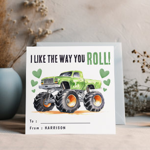 Ich mag die Art, wie du rollst   Green Monster Tru Feiertagskarte