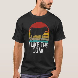 Ich mag die Kühe Retro Vintage 80er 70er Kuh T-Shirt