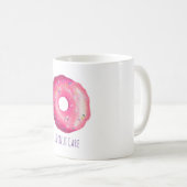 Ich mag die lustige Pun Pink Donut mit Sprinklen Kaffeetasse (VorderseiteRechts)