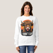 Ich mag die Niedliche Mutterkuh nicht Sweatshirt (Vorne ganz)