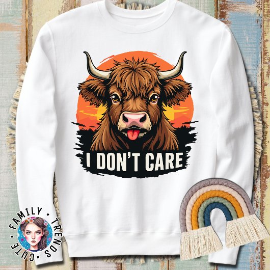 Ich mag die Niedliche Mutterkuh nicht Sweatshirt