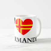 Ich mag die Normandie Kaffeetasse (VorderseiteRechts)