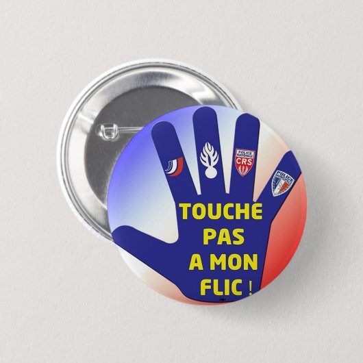 ICH MAG DIE ORDUNGSKRÄFTE BUTTON (Vorne & Hinten)