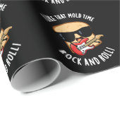 Ich mag diesen Mold Time Rock und Roll Dark BG Geschenkpapier (Rolleneckpunkt)