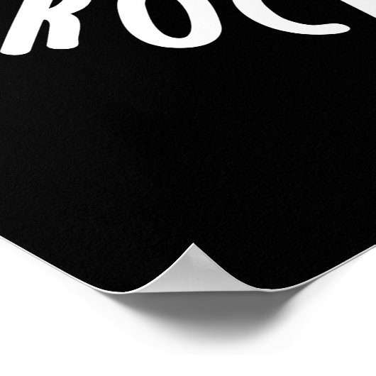 Ich mag diesen Mold Time Rock und Roll Dark BG Poster (Ecke)