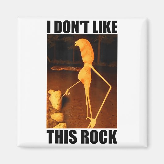 Ich mag diesen Stein nicht Funny Marcus The Worm M Magnet (Vorne)
