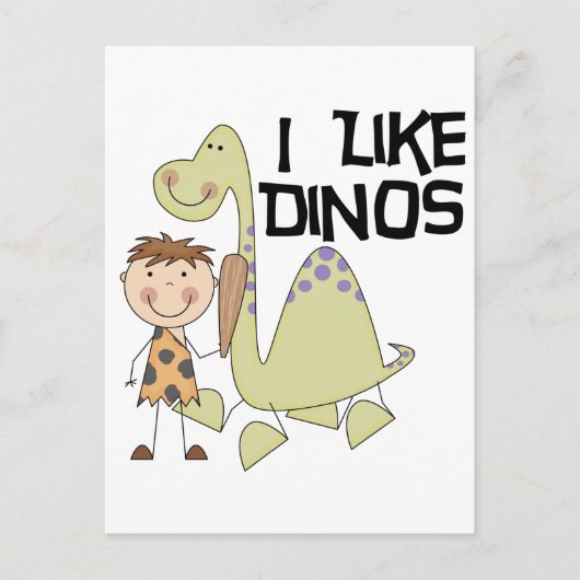 Ich mag Dinos - Boy Tshirts und Geschenke Postkarte (Vorderseite)