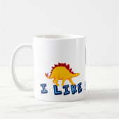 Ich mag Dinosaurier Kaffeetasse (Links)
