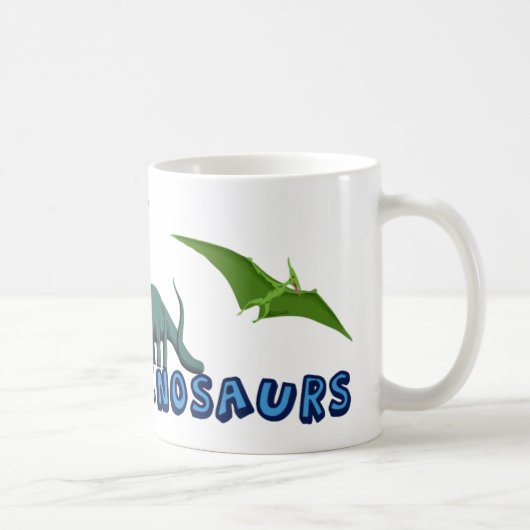 Ich mag Dinosaurier Kaffeetasse (Rechts)
