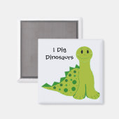 Ich mag Dinosaurier Magnet (Vorderseite/Rückseite)