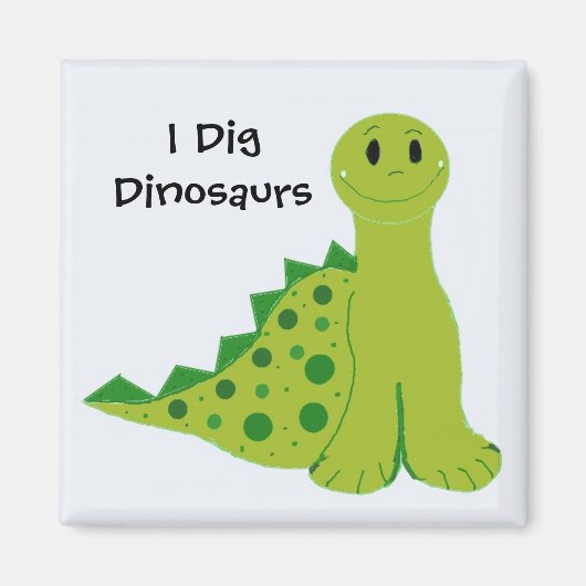 Ich mag Dinosaurier Magnet (Vorne)
