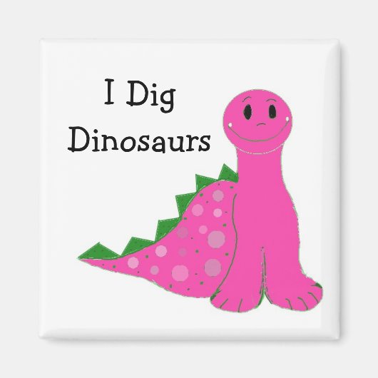 Ich mag Dinosaurier Magnet (Vorne)
