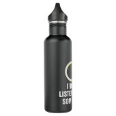 Ich mag dir zuhören, manchmal Hochzeit lustig Edelstahlflasche (Links)